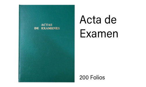 Libro Acta de Examen