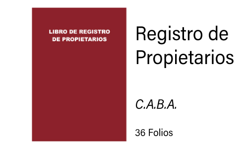 Libro de Propietarios
